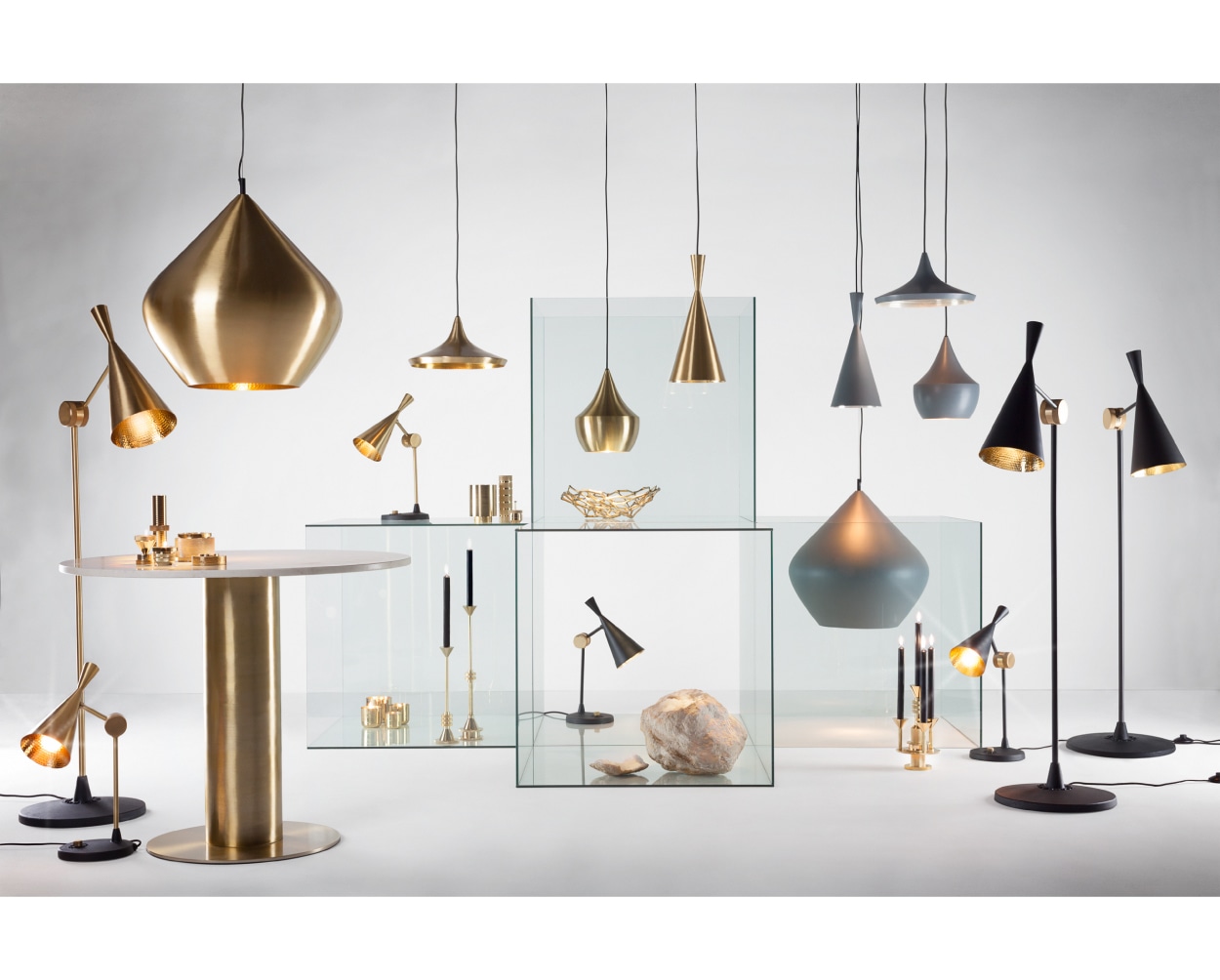 TOM DIXON. | BEAT FAT PENDANT LED 2 Brass