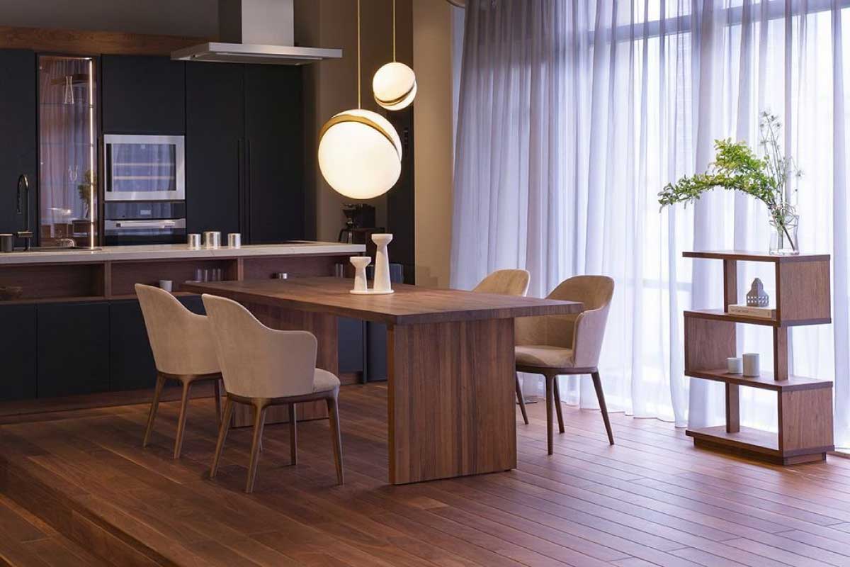 DANISH DINING TABLE W 220cm × D 95cm