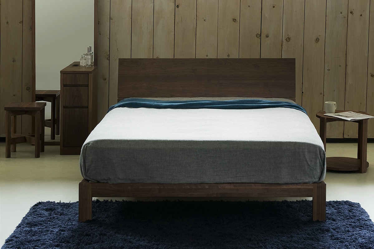 LUNA BED シングル2台木目通し(S2ATG)