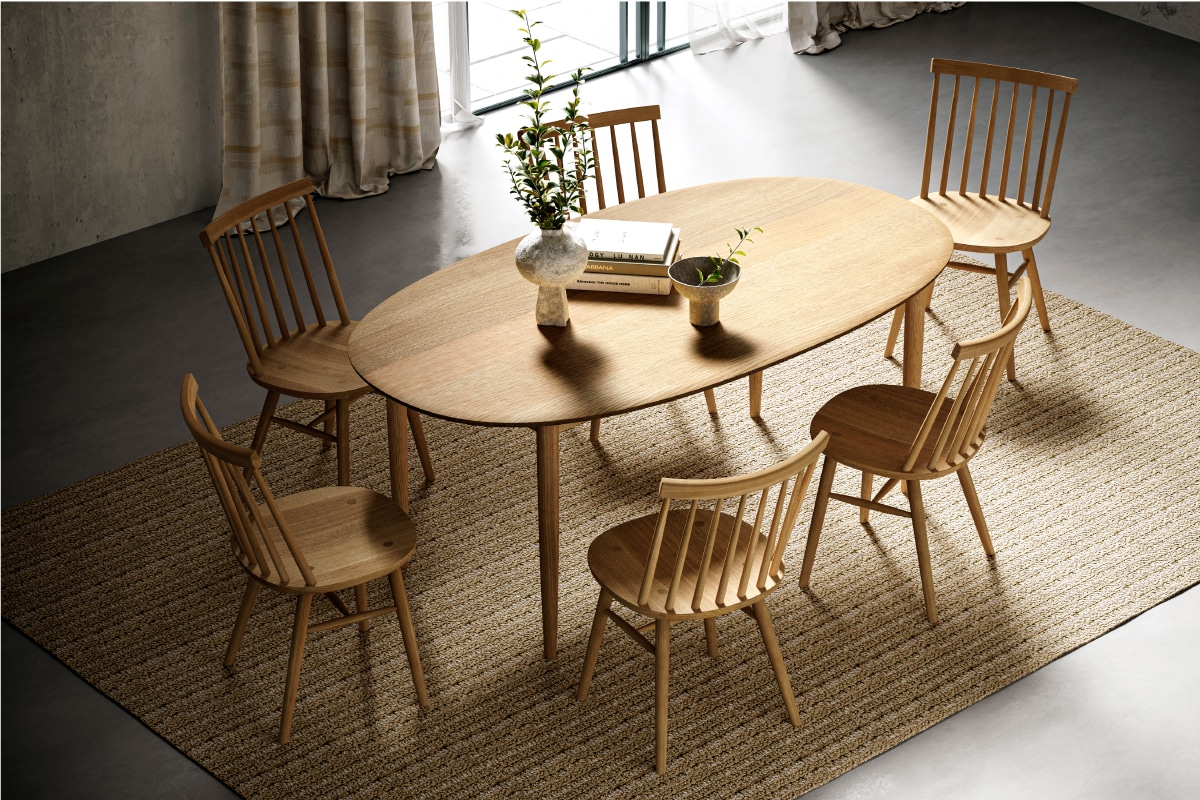 Blueprint N5/2 DINING TABLE (OVAL) W240 × D100 cm