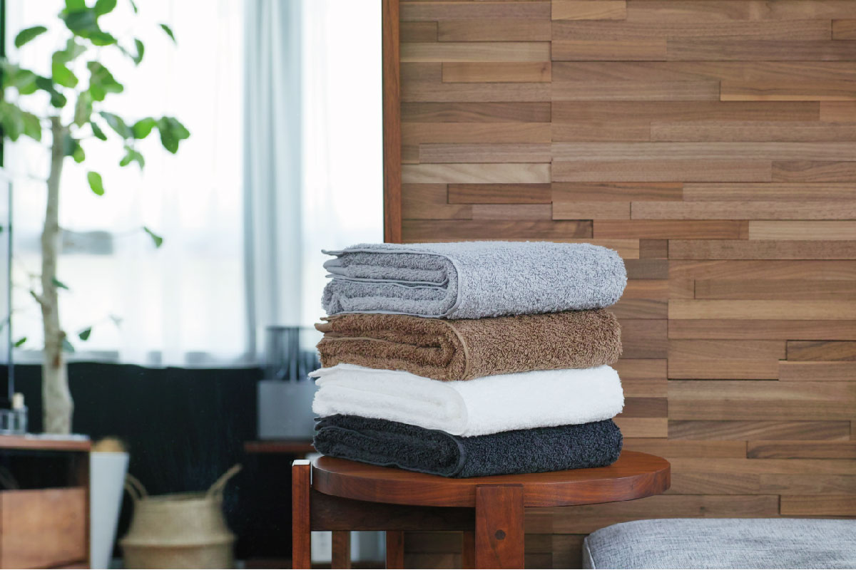 MASTERWAL BLISS TOWEL キャメル ミニタオル(25×25cm)
