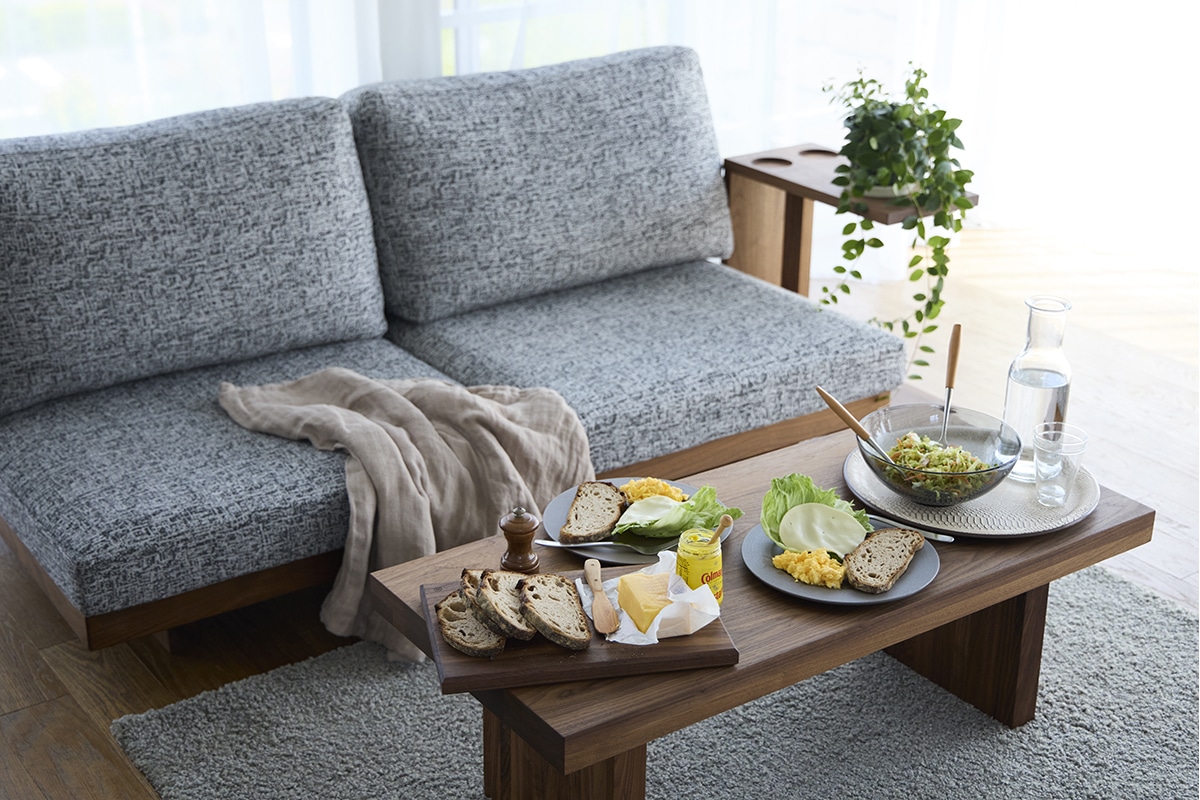 DANISH LOW LIVING TABLE W120cm x D45cm x H35cm