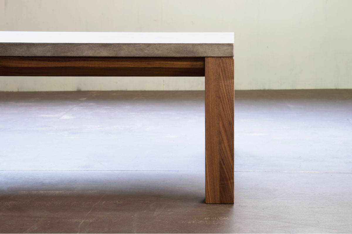 FolivorA | NOMBE kotatsu table(mortar) ウォールナット 140×70(cm)