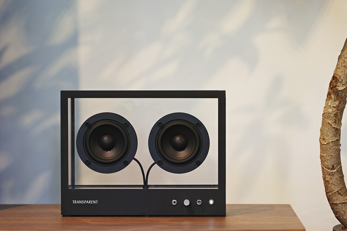 TRANSPARENT | SMALL TRANSPARENT SPEAKER BLACK