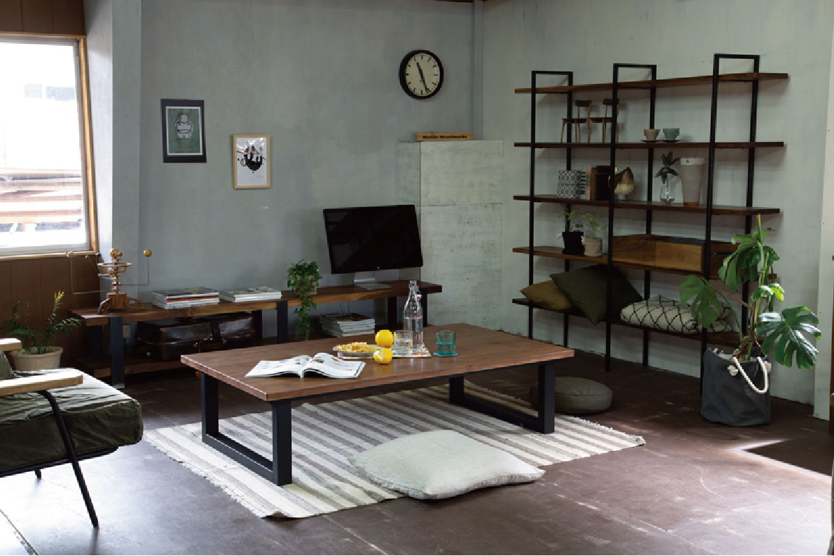Nichibi Woodworks | SAI WalnutⅡ kotatsu table Walnut 120×75×38(cm)