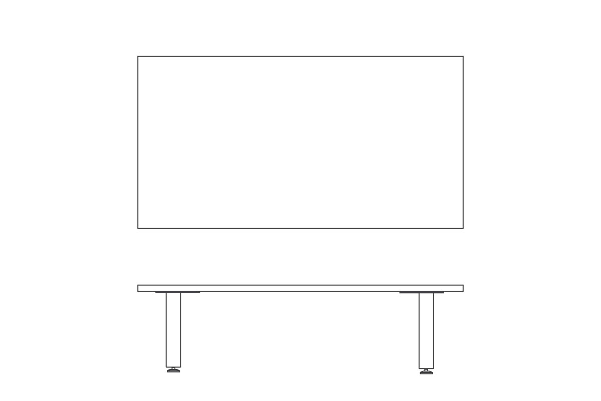 W 160cm × D 85cm