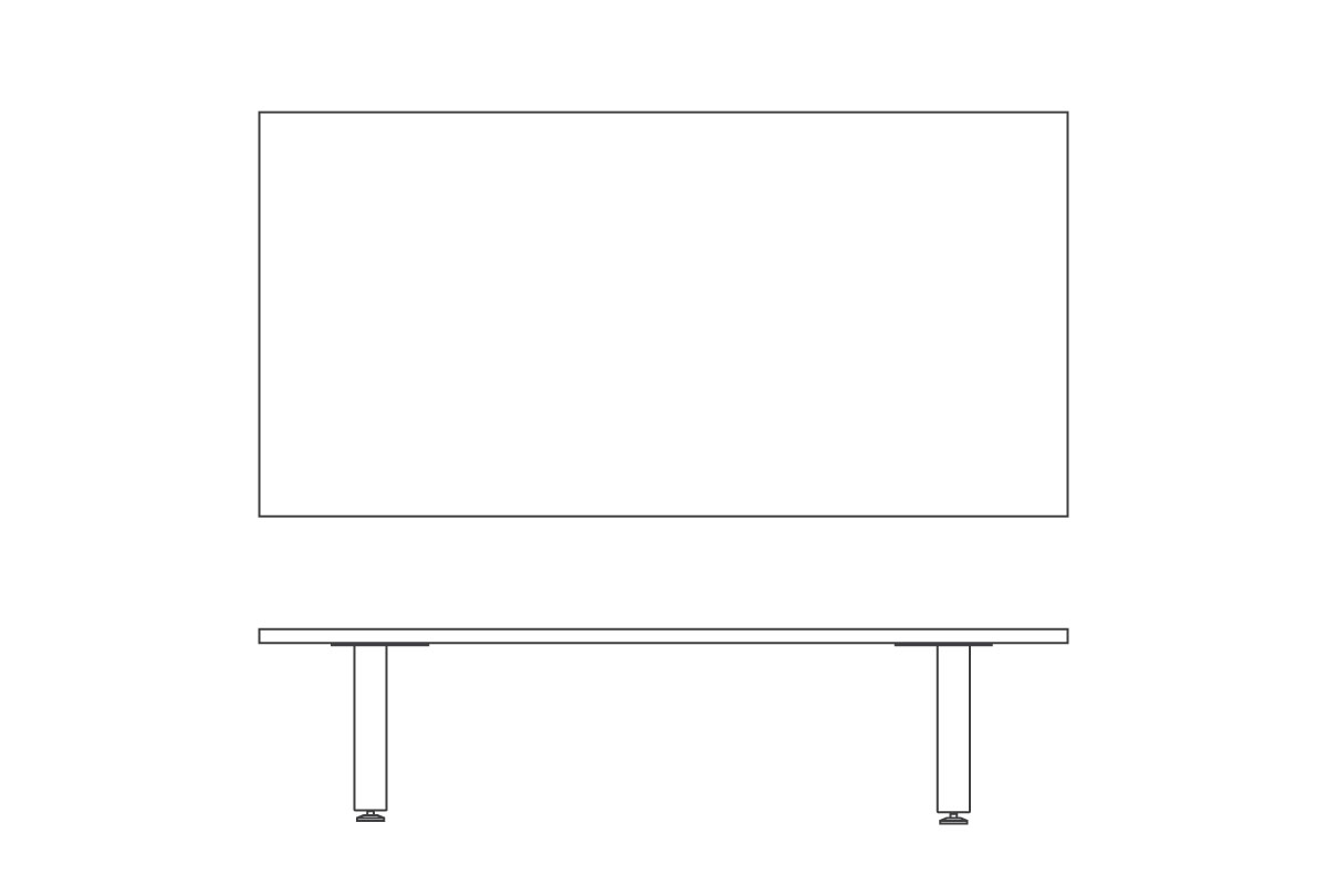 W 180cm × D 90cm