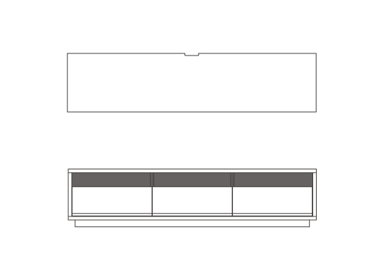 W180cm × D38cm