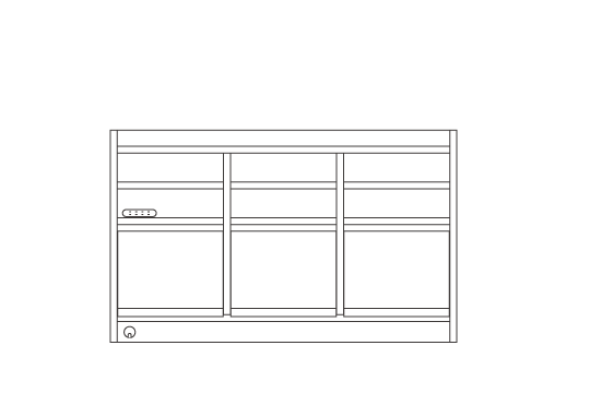 3列：W150 × D53 × H92 cm