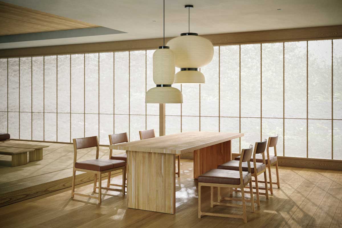 DANISH DINING TABLE W 220cm × D 95cm