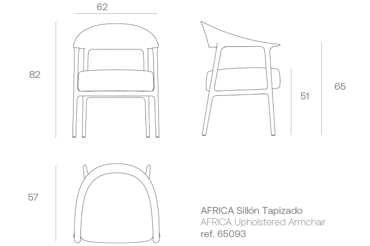 VONDOM | AFRICA DINING ARM CHAIR 65093