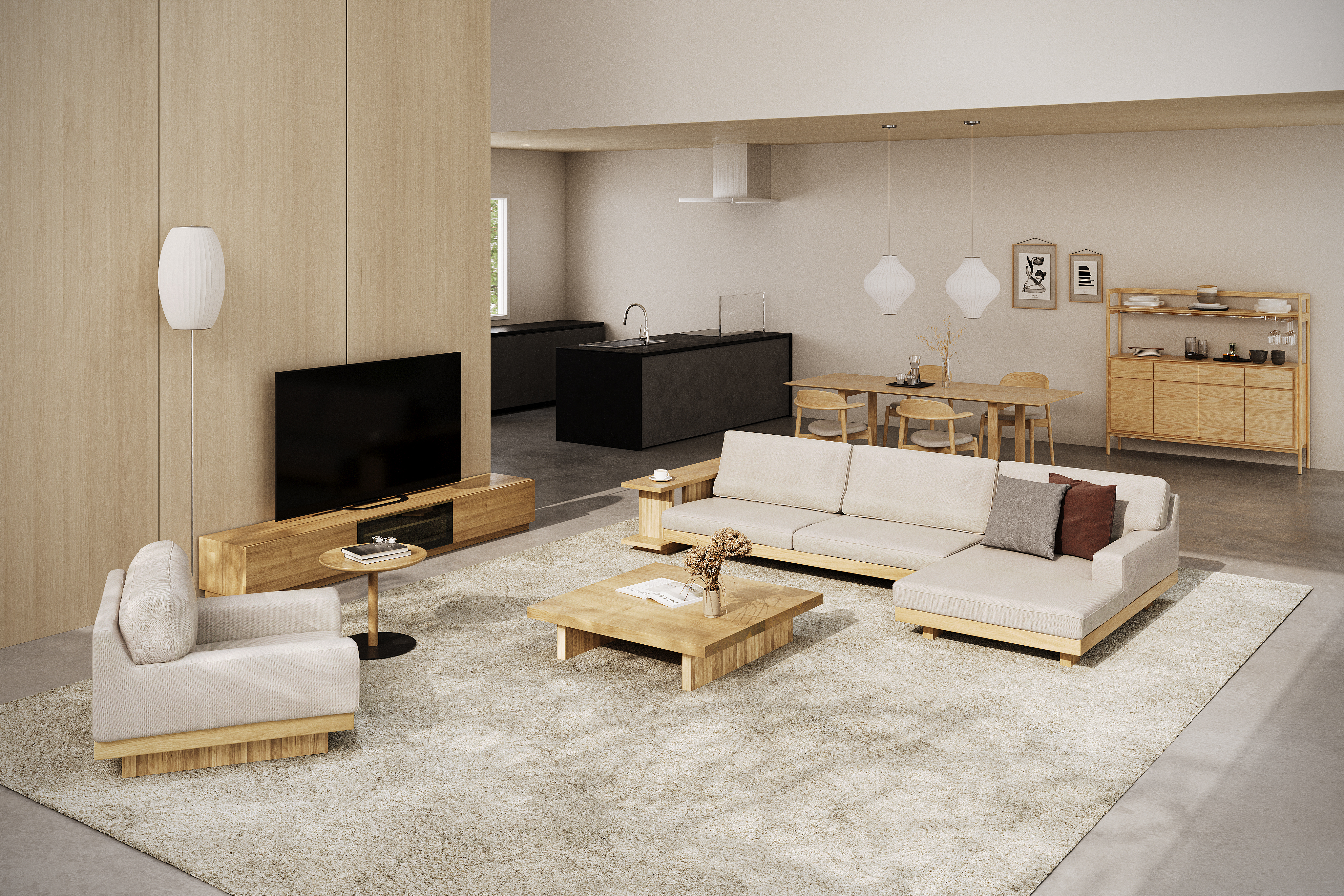 DANISH ARM SOFA アーム1 シーター90