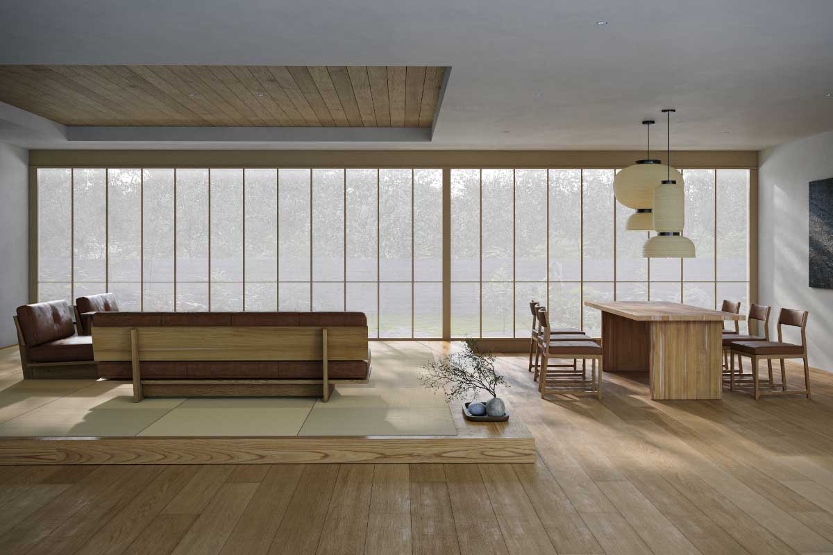 DANISH DINING TABLE W 220cm × D 95cm