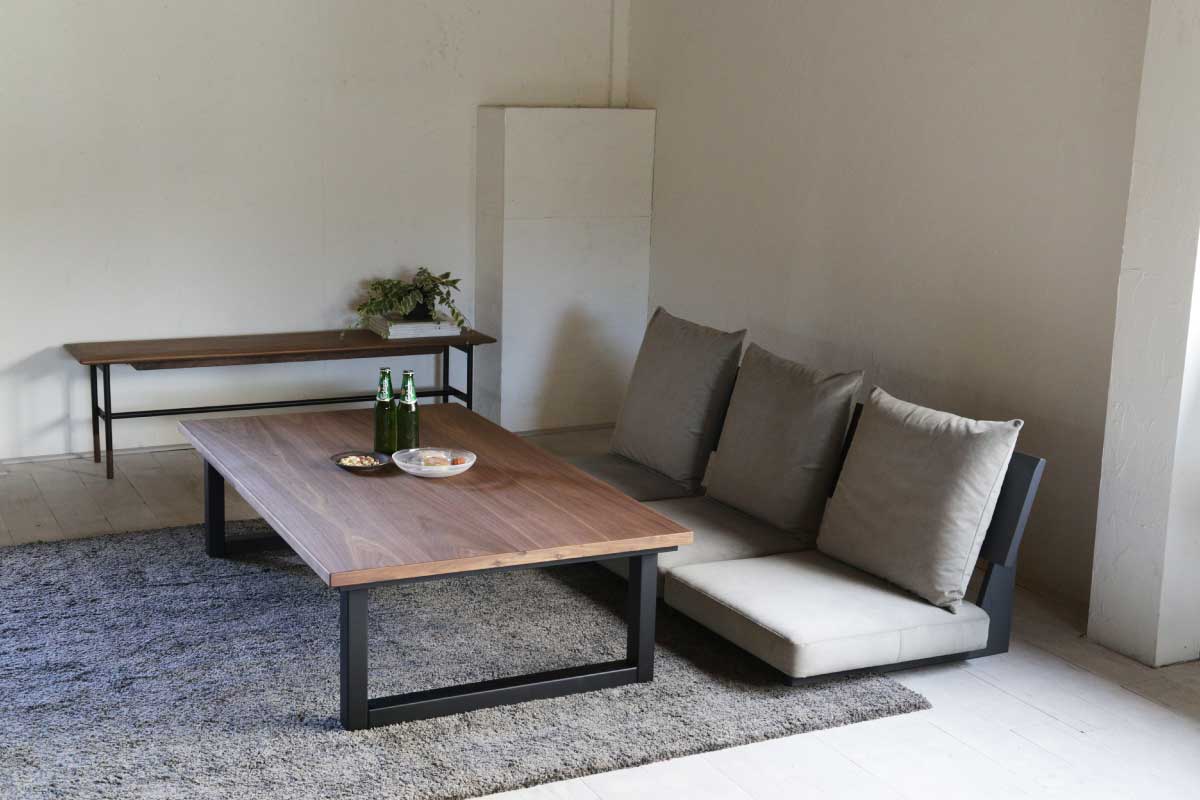 Nichibi Woodworks | SAI WalnutⅡ kotatsu table Walnut 120×75×38(cm)