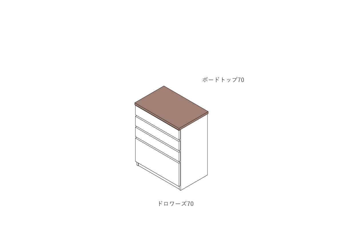NOTE BOARD TOP W70cm × D46cm