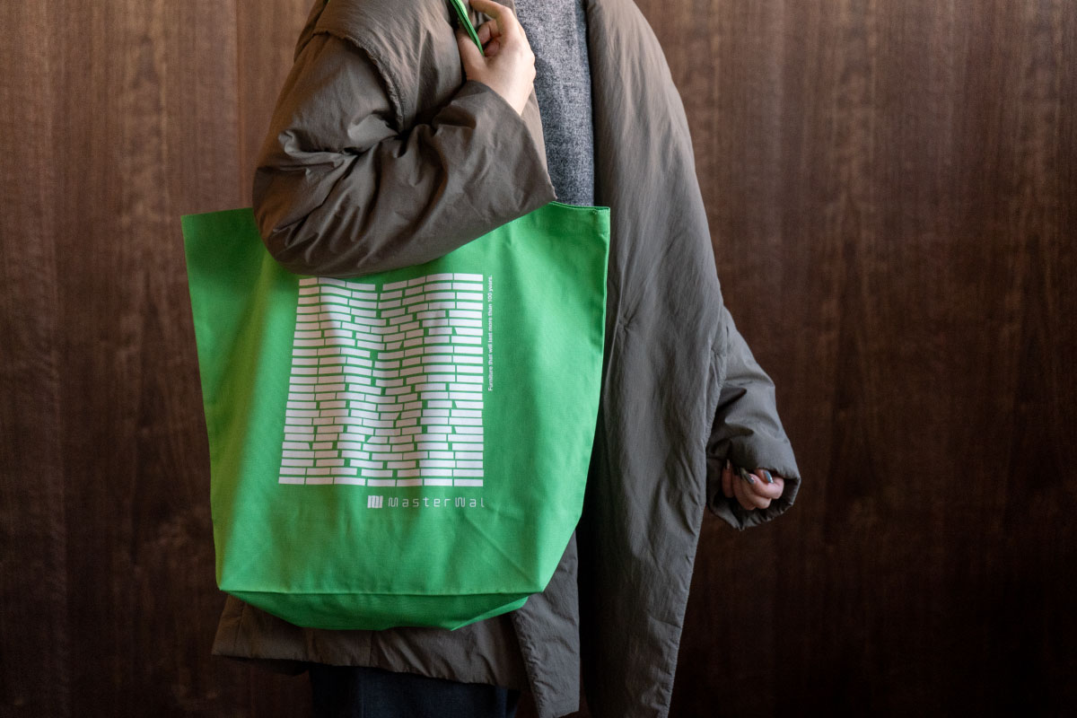 MASTERWAL FABRIC TOTE BAG LUMBER ライム