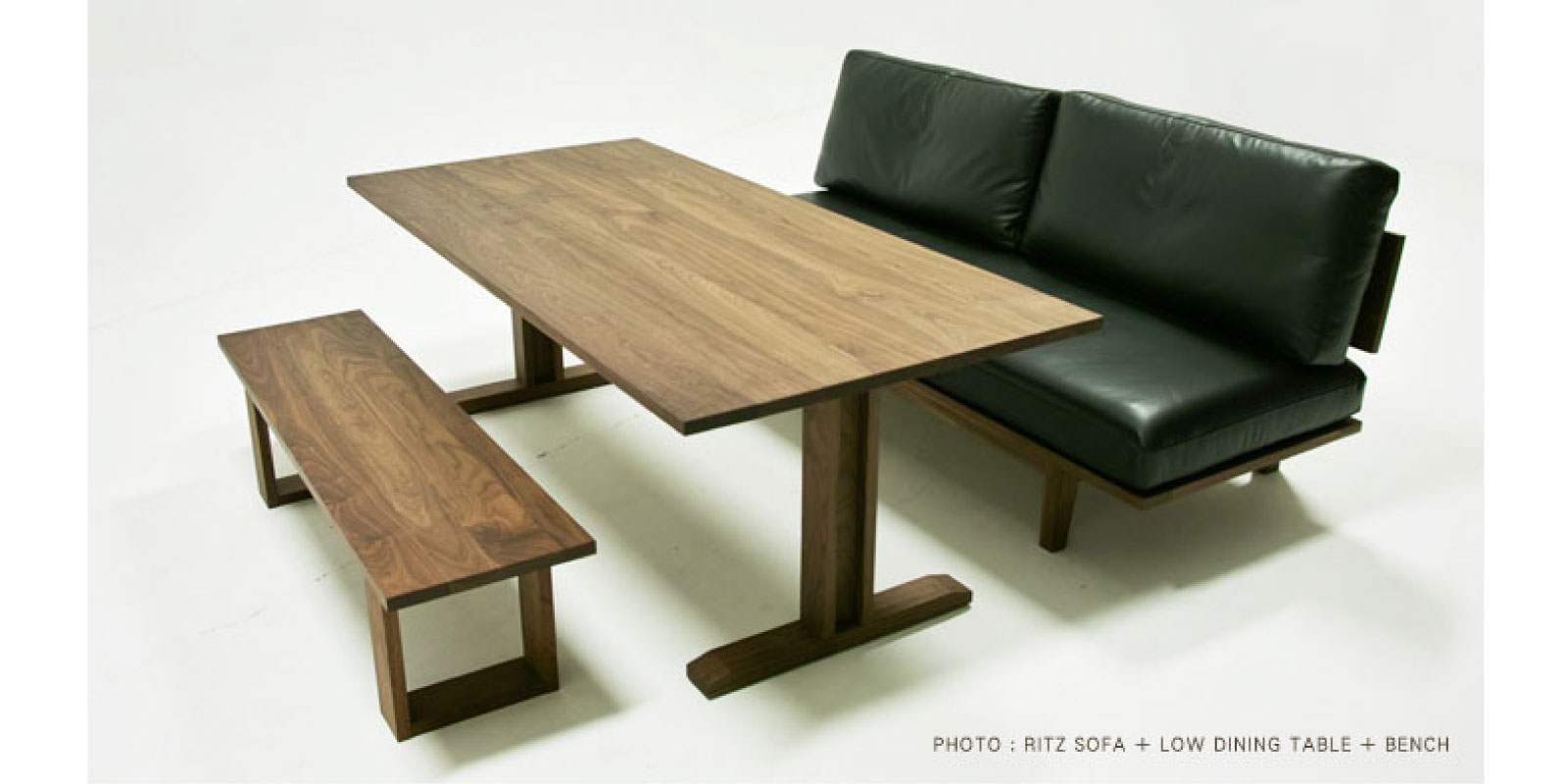 RITZ LOW DINING TABLE W140cm × D80cm