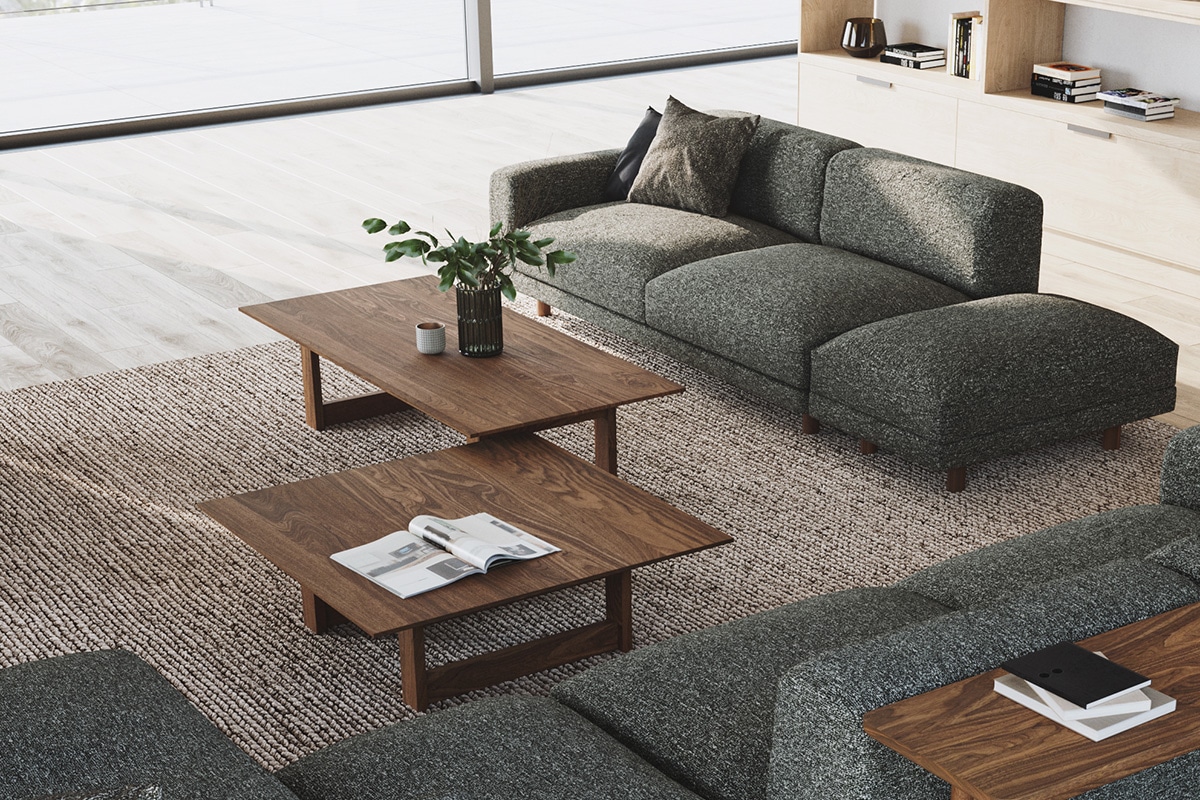 YU UT3 LIVING TABLE W90cm D90cm H40cm