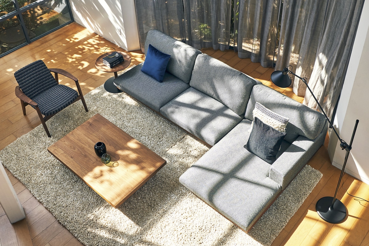 DANISH LOW LIVING TABLE W120cm x D45cm x H35cm