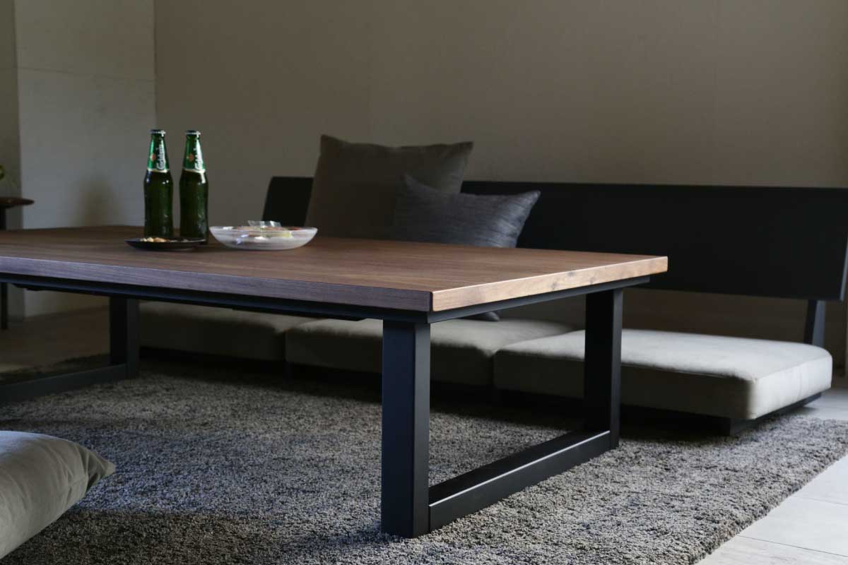 Nichibi Woodworks | SAI WalnutⅡ kotatsu table Walnut 120×75×38(cm)