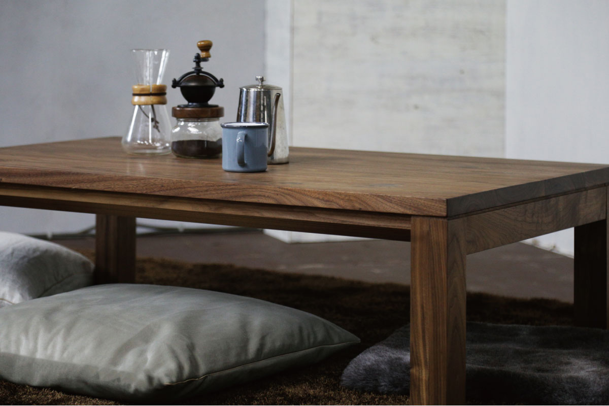 FolivorA | NOMBE kotatsu table(wood) ウォールナット 100×70(cm)
