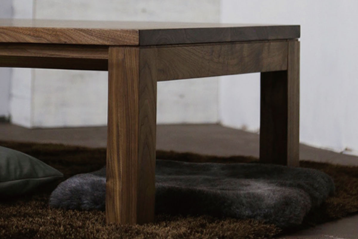 FolivorA | NOMBE kotatsu table(wood) ウォールナット 100×70(cm)
