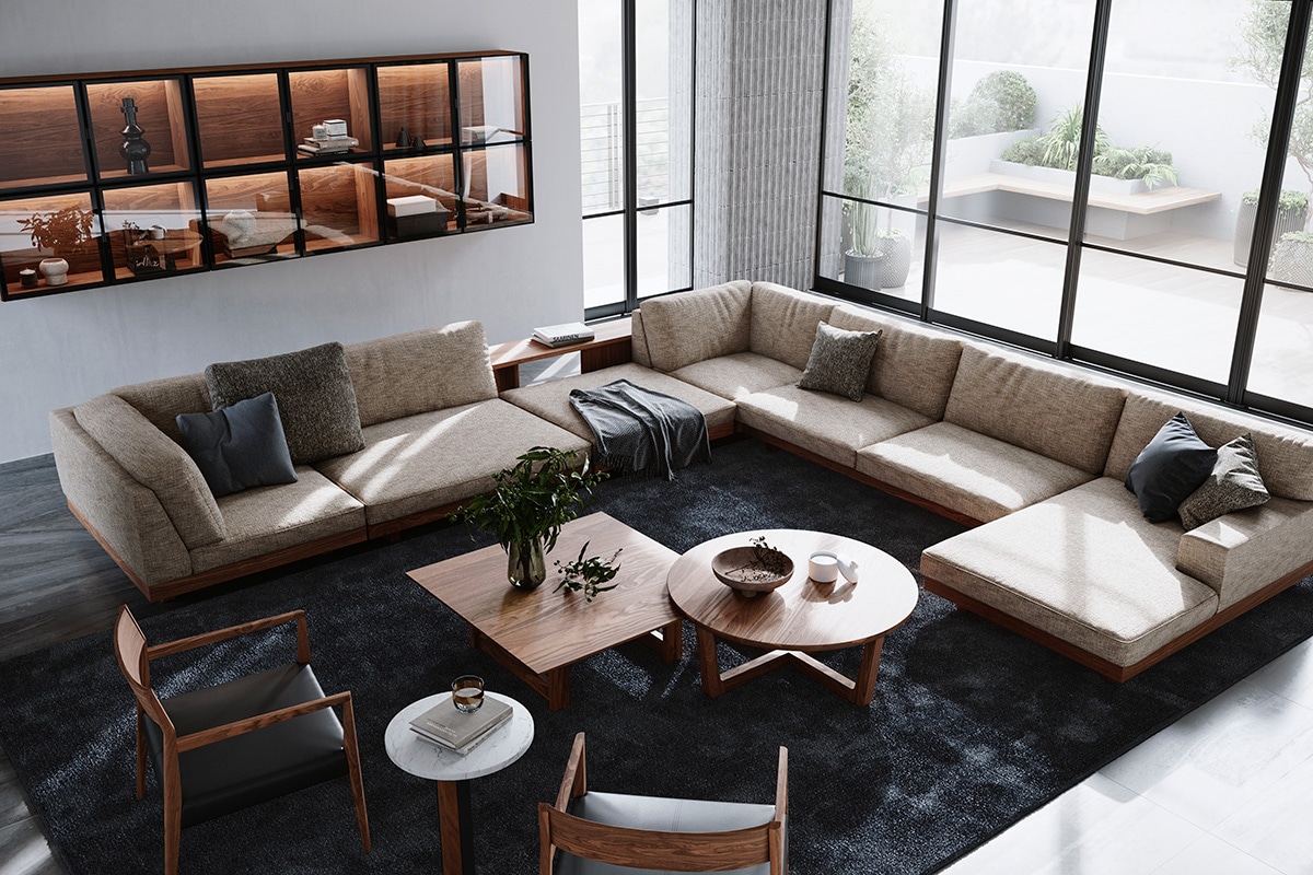 YU UT3 LIVING TABLE W90cm D90cm H30cm