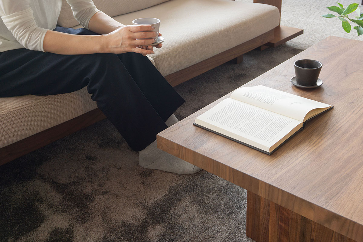 DANISH LOW LIVING TABLE W120cm x D45cm x H35cm