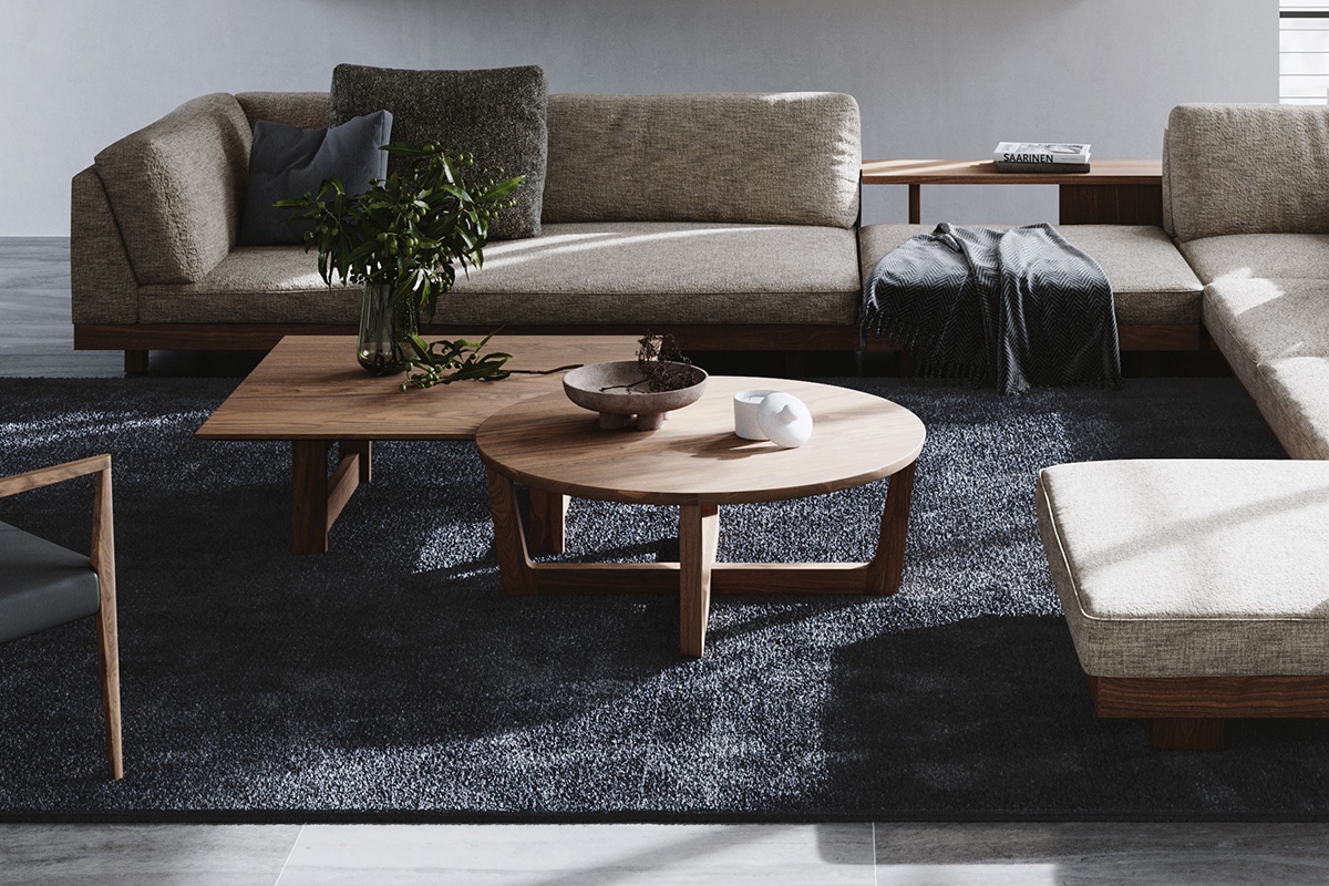 YU UT3 LIVING TABLE W90cm D90cm H30cm