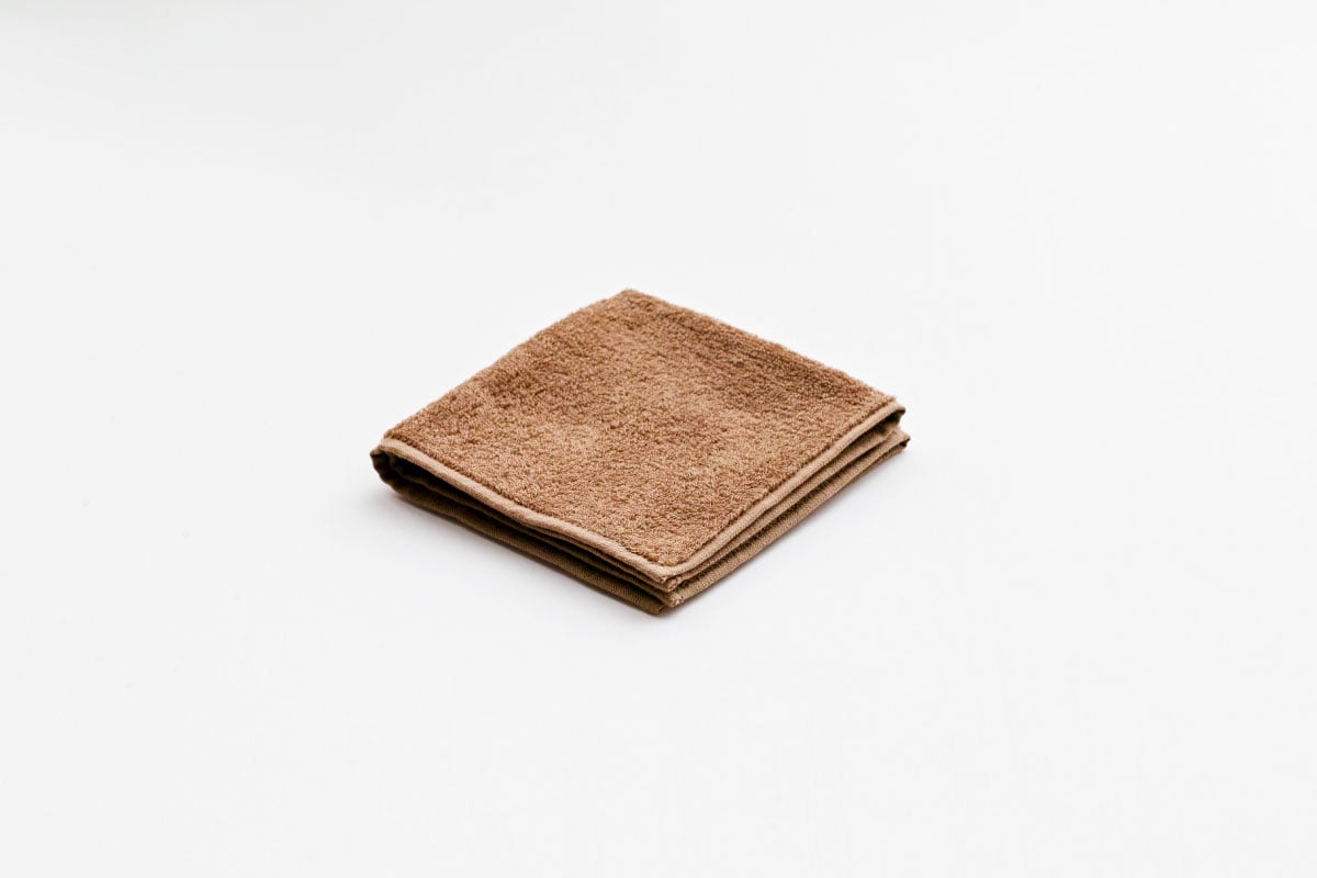 MASTERWAL BLISS TOWEL キャメル ミニタオル(25×25cm)