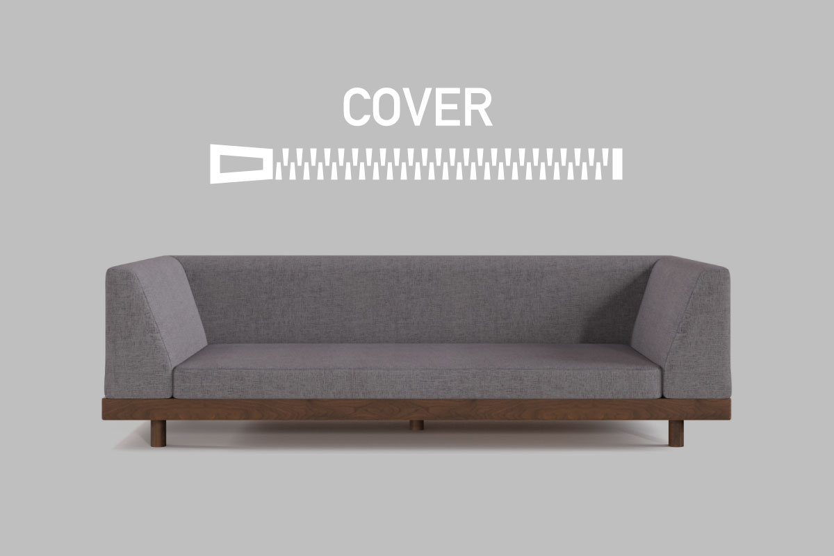LAZY DANISH SOFA SEAT COVER オープンバック 180