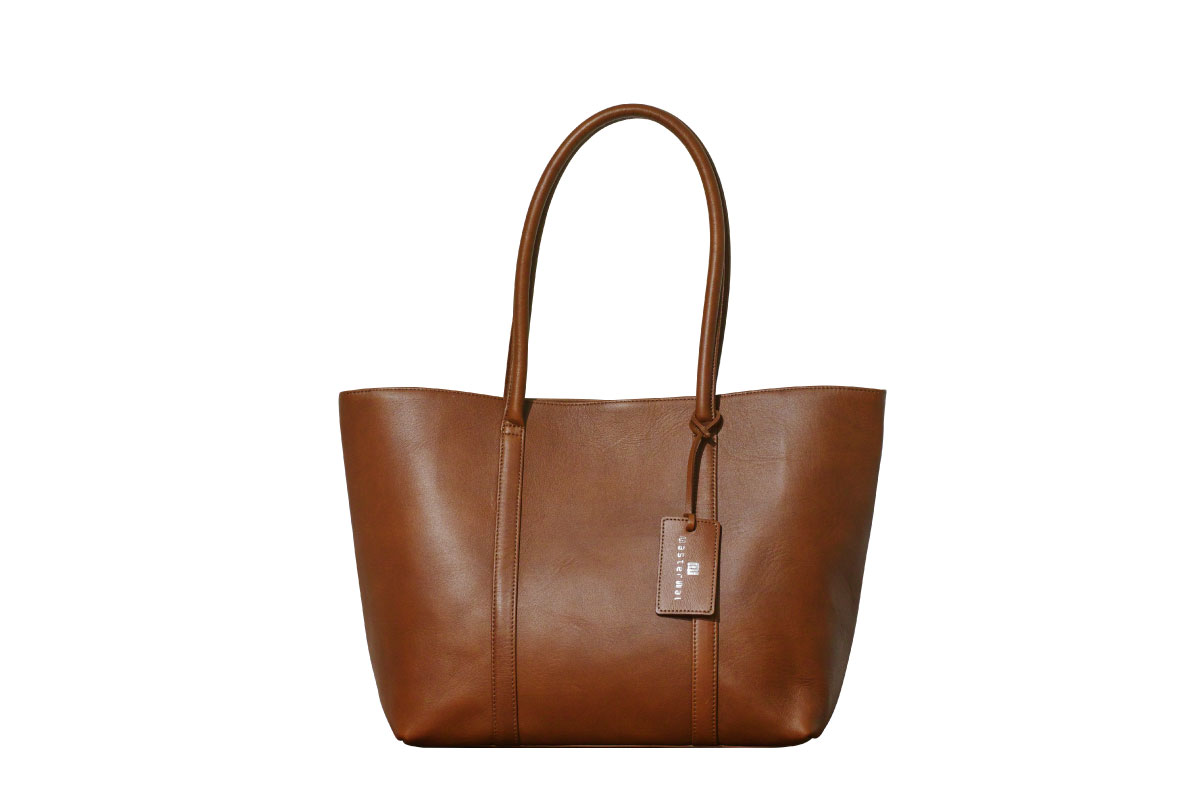UN LEATHER TOTE BAG PATINA(ダークブラウン)
