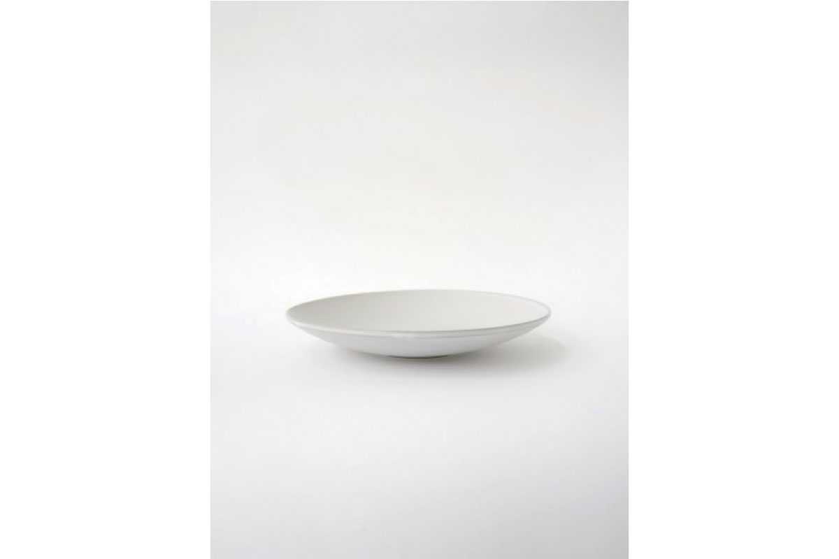 SyuRo | 炻器 Deep Plate 白 M