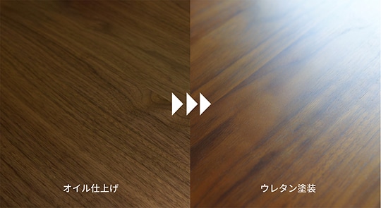 ウレタン塗装テーブル メンテナンス（オイル仕上げをウレタン塗装に再塗装）W140.1cm以上W200cm以下